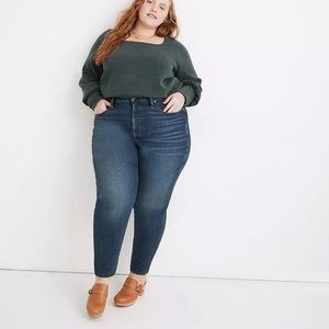 Madewell plus size 10 inch high rise skinny jeans In lanette wash